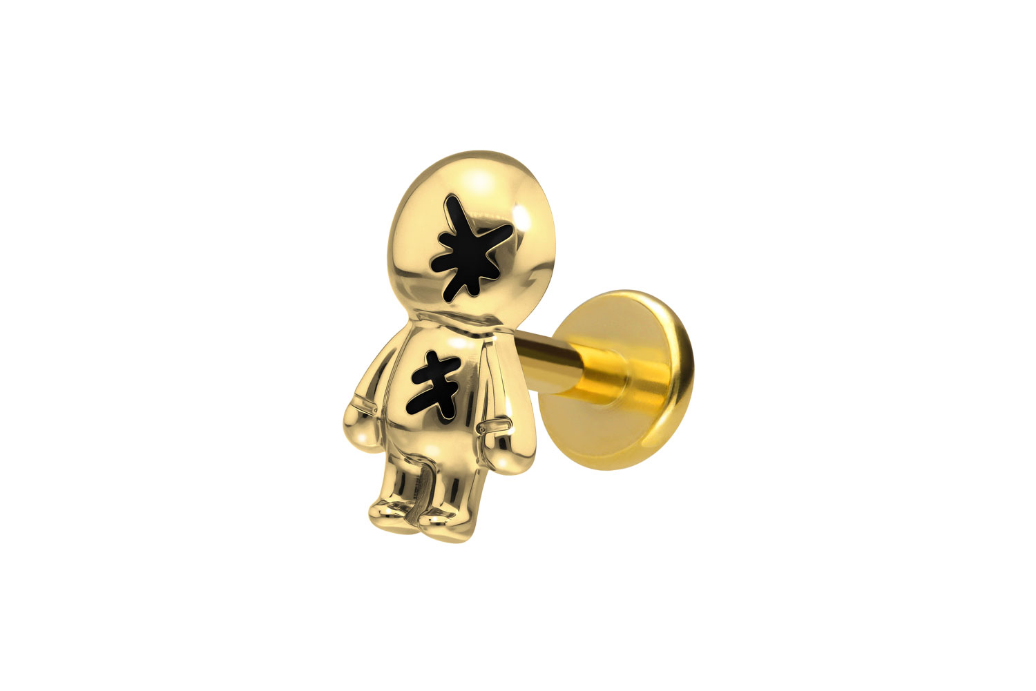 Titan Labret Piercing mit Innengewinde PUPPE